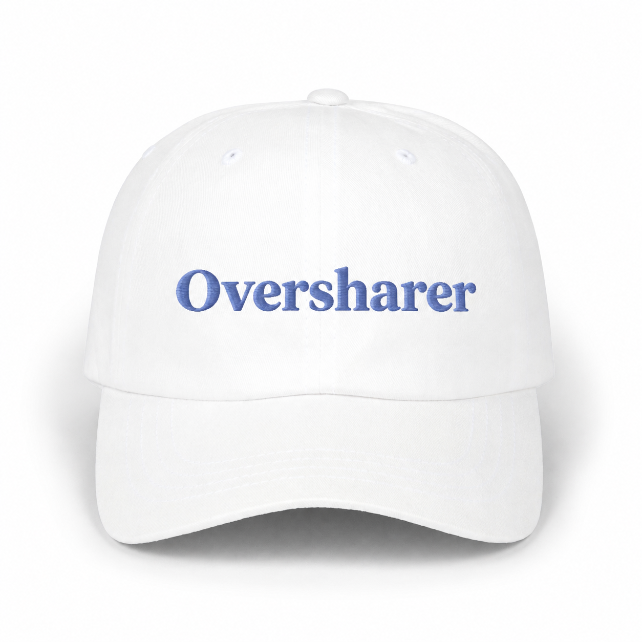 Oversharer White Dad Cap