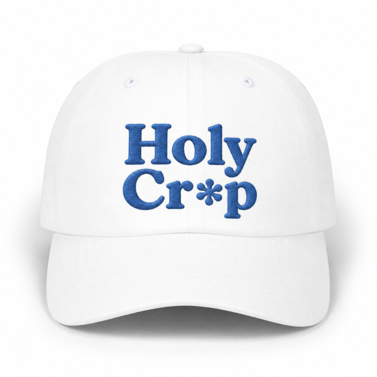 Holy Cr*p White Dad Cap
