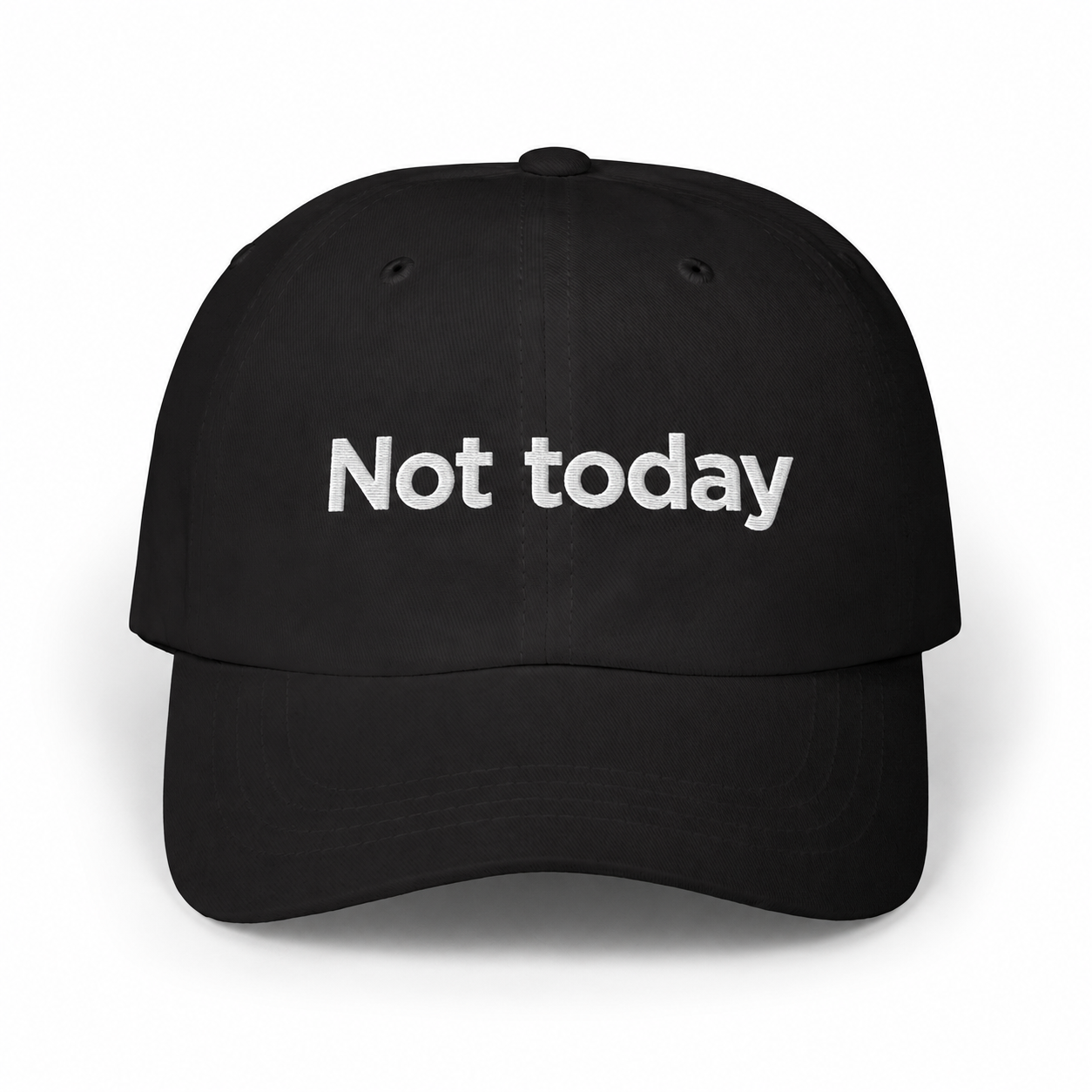 Not Today Black Dad Cap