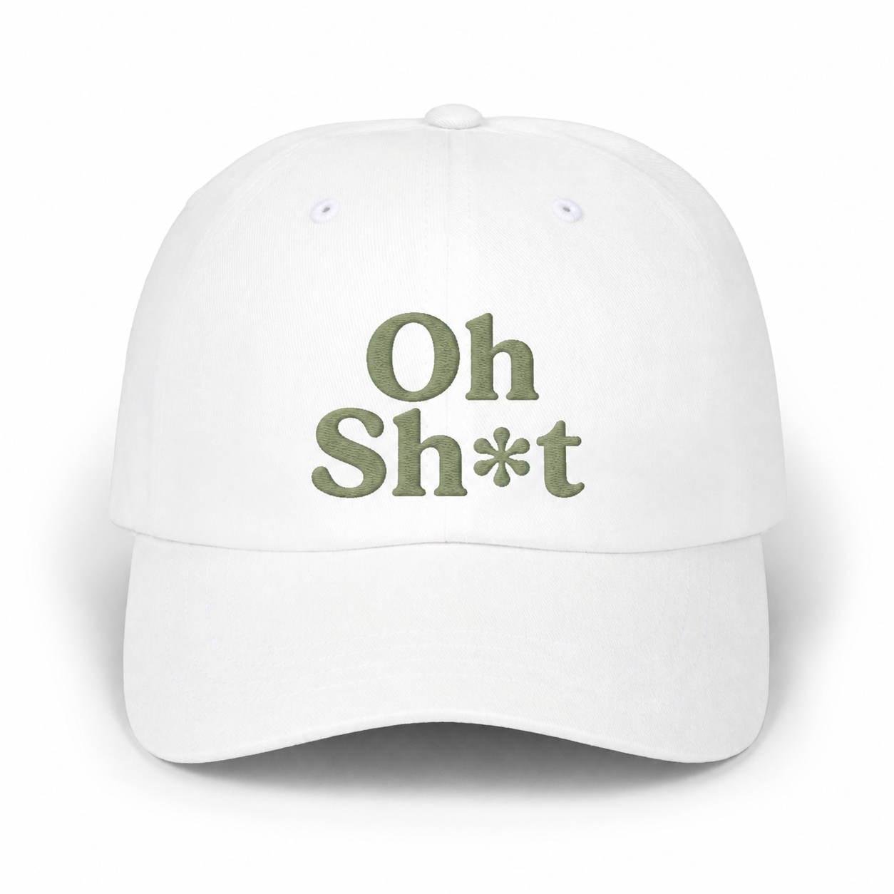 Oh Sh*t White Dad Cap