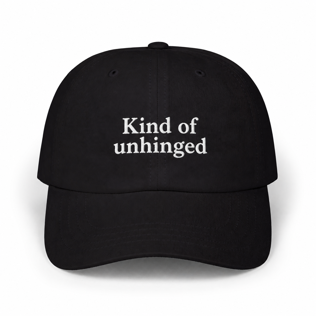 Kind of Unhinged Black Dad Cap