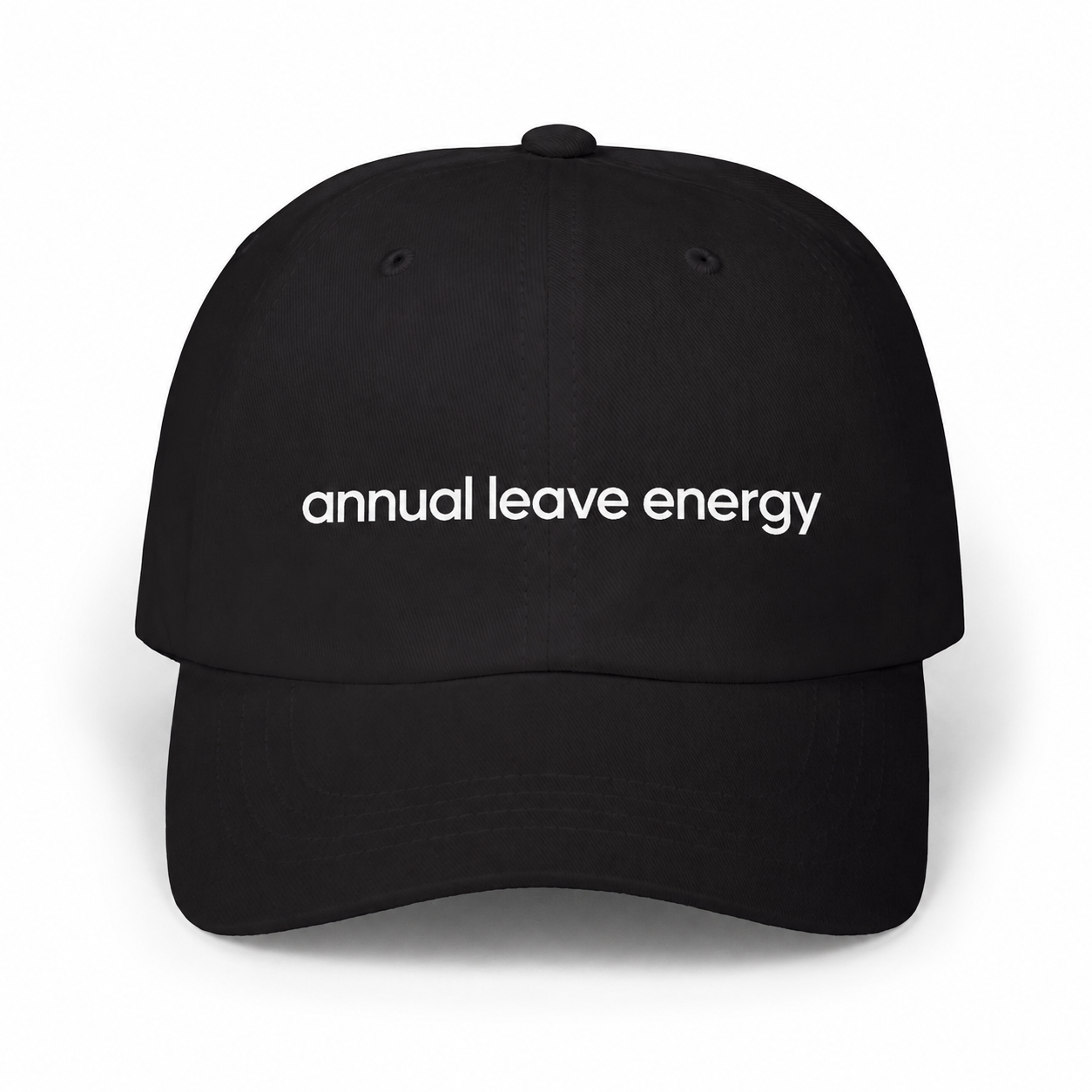 Annual Leave Energy Black Dad Cap