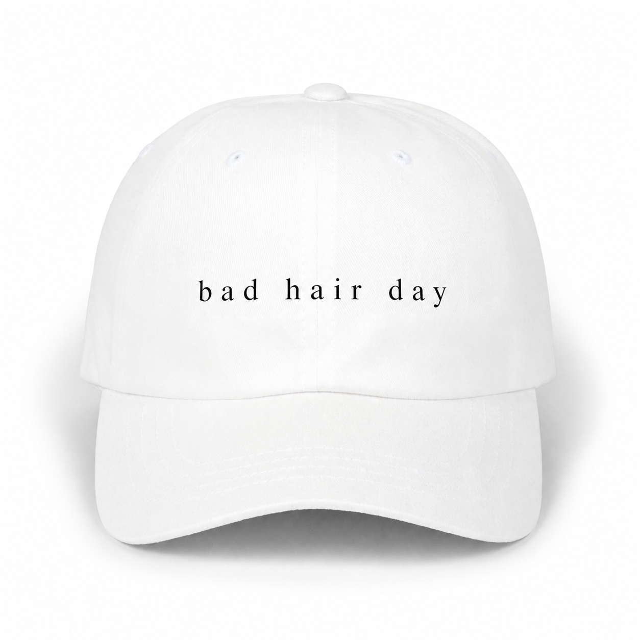 Bad Hair Day White Dad Cap