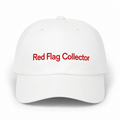 Red Flag Collector White Dad Cap