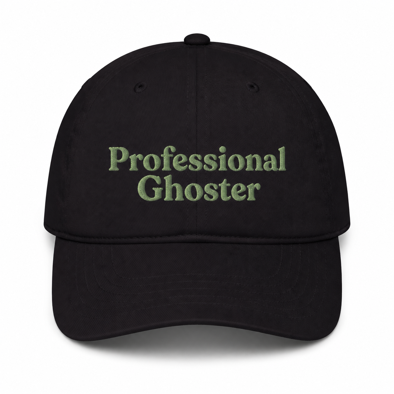 Professional Ghoster Black Dad Cap