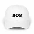 SOS White Classic Dad Cap