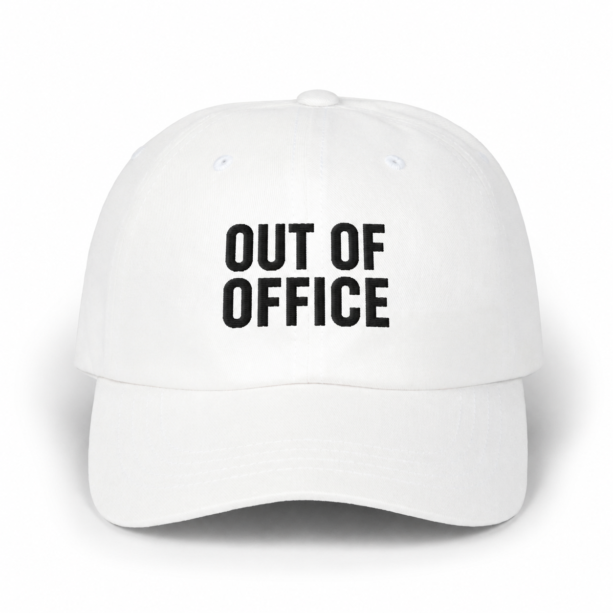Out of Office White Dad Cap